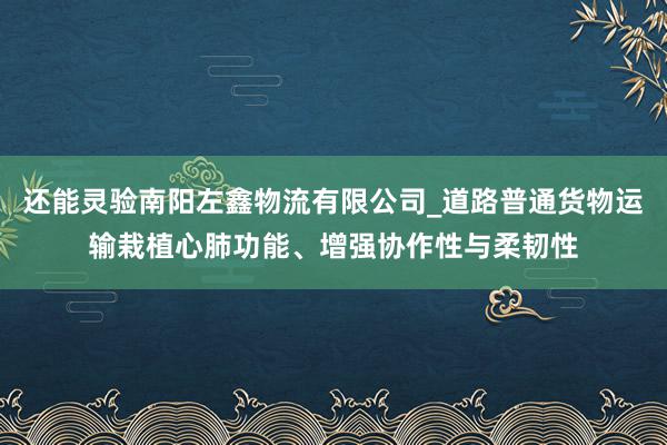 还能灵验南阳左鑫物流有限公司_道路普通货物运输栽植心肺功能、增强协作性与柔韧性